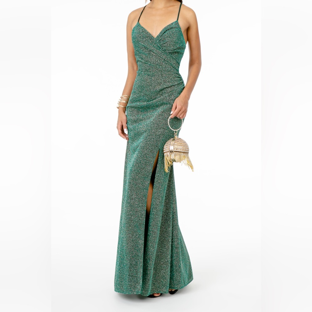 Sweetheart Neckline Bodycon Dress with Slit